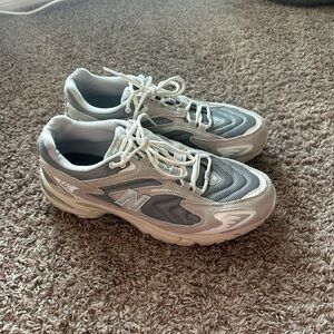 New Balance Gray and White Running Shoes